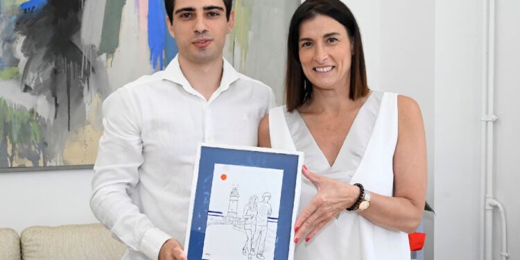 La alcaldesa Gema Igual felicita a Jorge Estévez