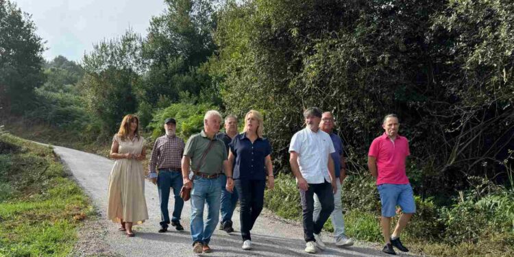 Mejora de una pista rural en Villaescusa.