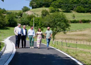 Mejora de la carretera de acceso a Cires en Cantabria