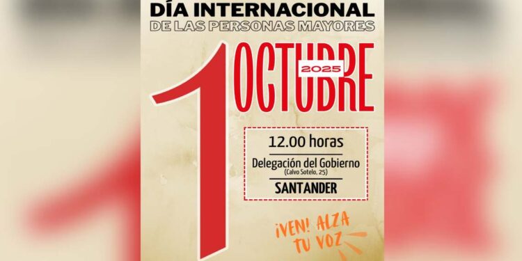 Concentración en Santander por los derechos de las personas mayores