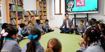 programa Tía Meli en un aula de Santander