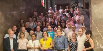 Sociedad Coral de Torrelavega durante su gira en Zaragoza