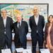 Acto de la firma del convenio de ayudas de fundación caja Cantabria