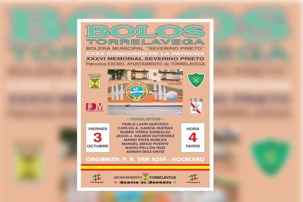 Cartel Concurso bolos la patrona Torrelavega