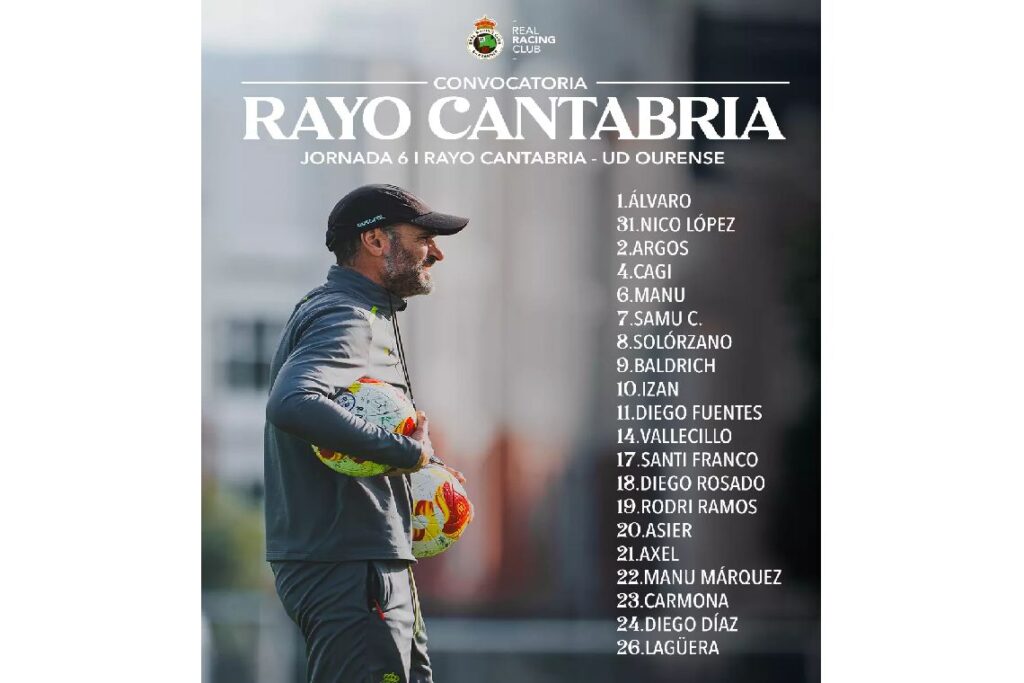 Convocatoria Rayo Cantabria -Ourense