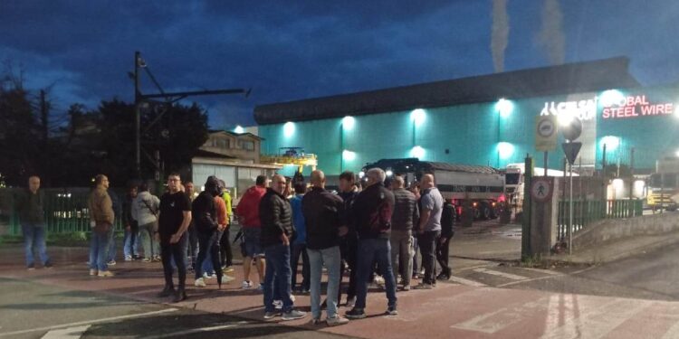 Trabajadores de Tycsa en huelga