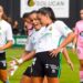 Jugadoras del Racing celebrando un gol