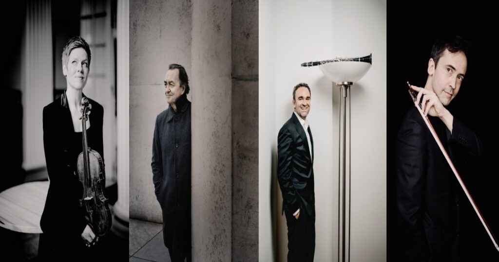 Musica clasica con el cuarteto: Cuarteto para el fin de los tiempos”, de Olivier Messiaen, con Isabelle Faust (violín), Jean-Guihen Queyras (violonchelo), Jörg Widmann (clarinete) y Pierre-Laurent Aimard (piano). 