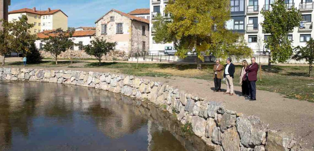 ampliación del Puente Nuevo sobre el río Híjar en Reinosa