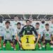 Once inicial del Racing contra el Málaga