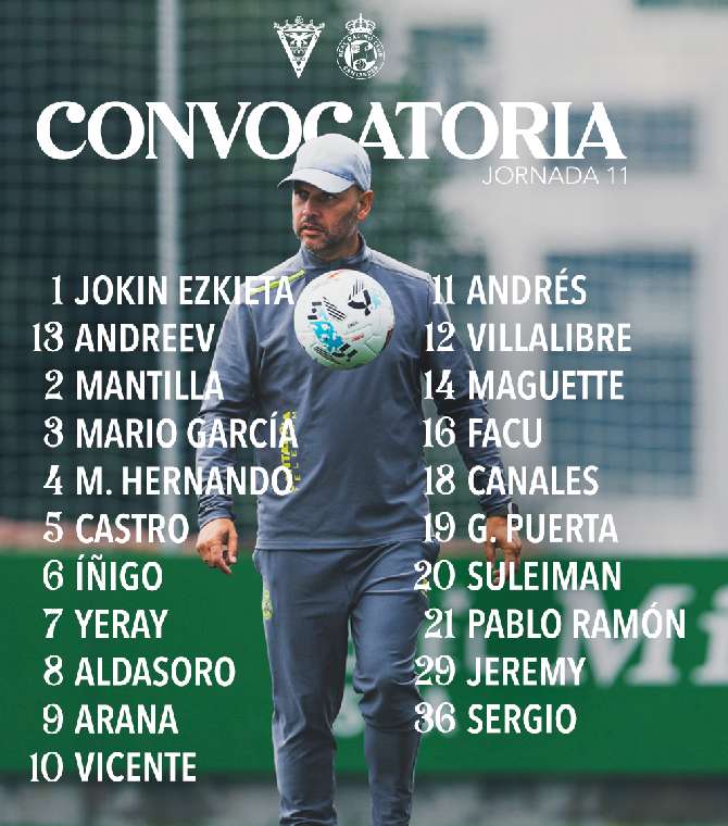 convocatoria Mirandes-Racing