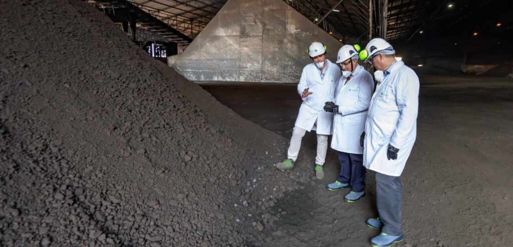 Subproducto las escorias e ferrosilicomanganeso de Ferroglobe Spain Metals
