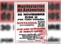 manifestación Autónomos 30N