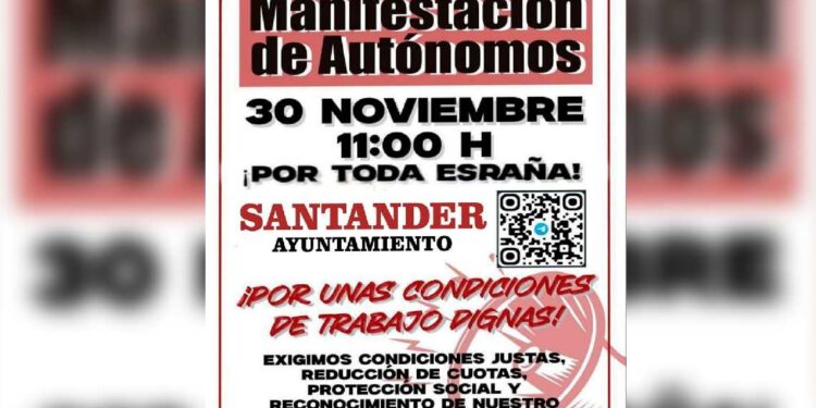 manifestación Autónomos 30N