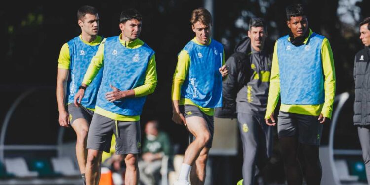 Entrenamiento del Racing de Santander