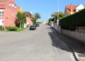 Obras de renovación en la calle Cervantes de Bezana