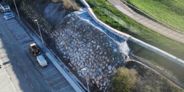 talud reparado del polígono industrial de Tanos-Viérnoles