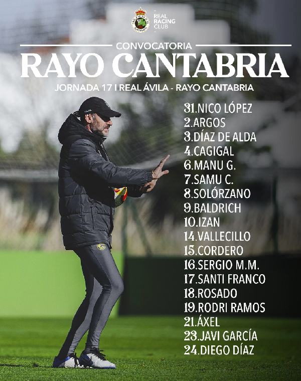 Convocatoria Avila-Rayo Cantabria