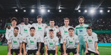 Once inicial del Racing ante el Zaragoza