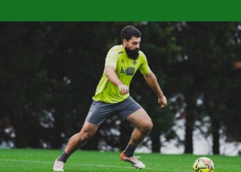 Villalibre durante una sesión de entrenamiento