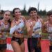 Atletas del Atletismo Piélagos celebran el oro nacional en relevo mixto