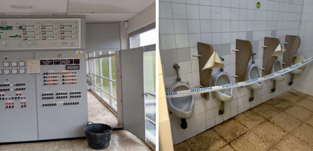 Estado de las instalaciones del servicio de aguas de Santander
