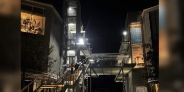 Vista nocturna de Santander