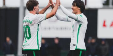Rayo Cantabria durante un partido de Segunda Federación
