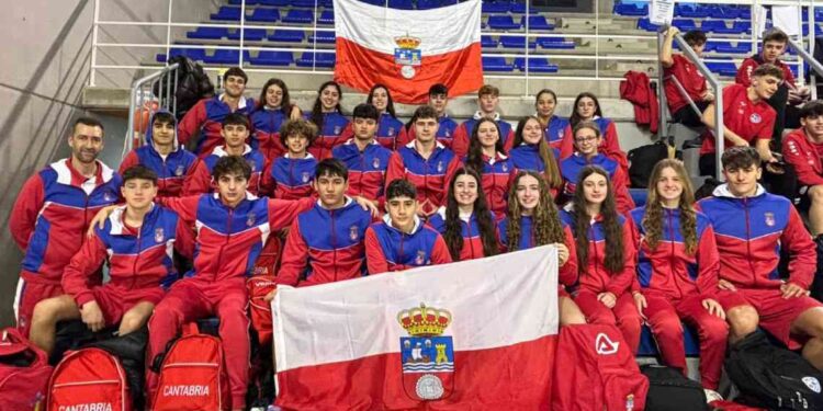 Selección Cántabra de Natación en el Campeonato de España