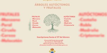 Campaña Reparto de árboles en San Vicente de la Barquera