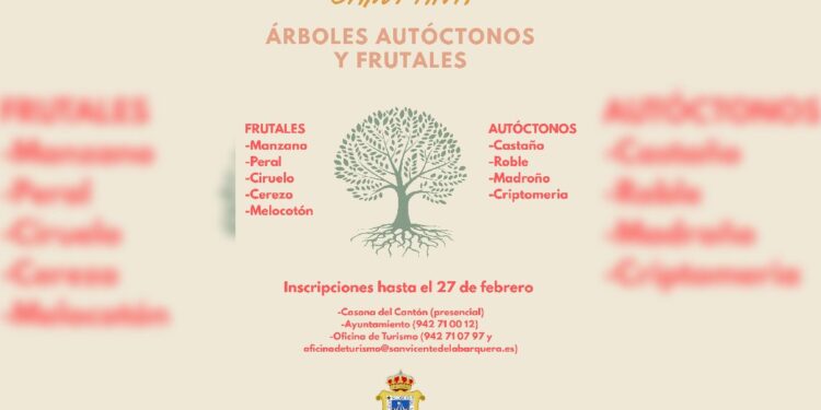 Campaña Reparto de árboles en San Vicente de la Barquera