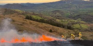 Incendios forestales en toda Cantabria