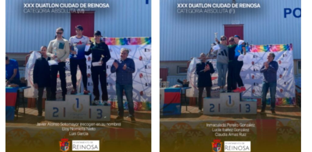 Ganadores del  Duatlón de Reinosa