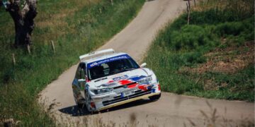 Senra en el Rallye Festival Hoznayo con el 306