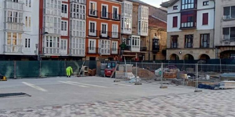 Obras Plaza España Reinosa