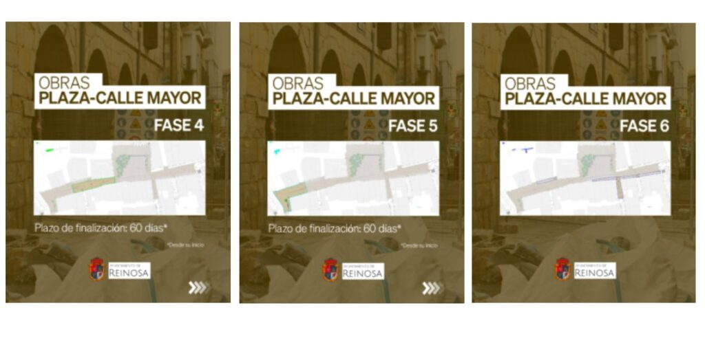 Fase 4,5,6 de las Obras en Reinosa