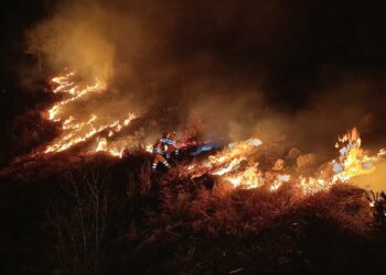 21 incendios forestales activos
