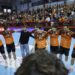 Borja Lombilla con sus compañeros del Bathco BM Torrelavega
