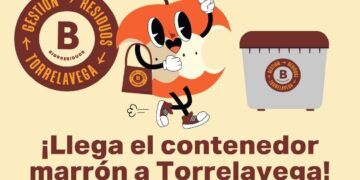 Contenedor marrón en Torrelavega