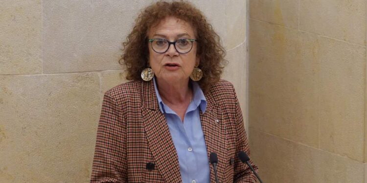 Teresa Noceda en una comparecencia sobre enseñanzas artísticas