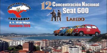 Cartel de la concentración de Seat 600 en Laredo 2026