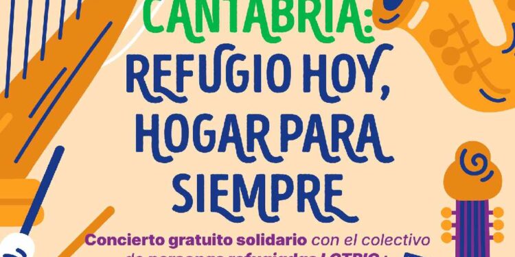 cartel concierto solidario refugiadas LGTBIQ+.