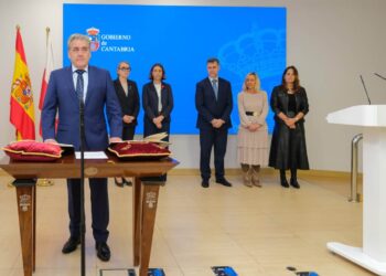 José Luis López Vielba durante su toma de posesión