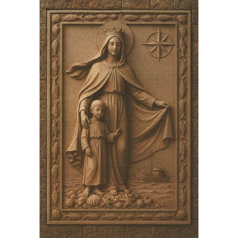 La Virgen del Carmen se plasmará en un altorrelieve de tres por dos metros