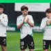 Jugadores del Rayo Cantabria en un partido en los Campos de Sport de Astillero