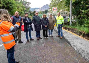 Obras en carretera Mioño