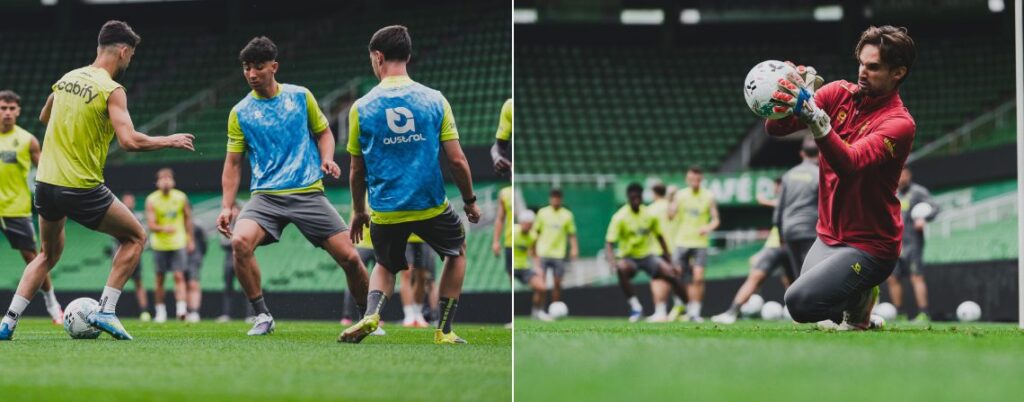 Andrés y Jokin entrenamiento del Racing