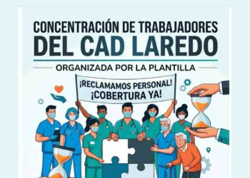 CAD de Laredo concentración 9 de Mayo