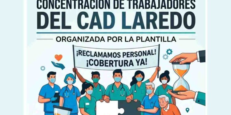 CAD de Laredo concentración 9 de Mayo