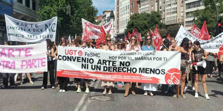 huelga en el comercio textil y del calzado